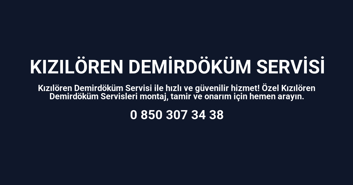 Kızılören Demirdöküm Servisi